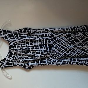AB Studio black and white dress size 6